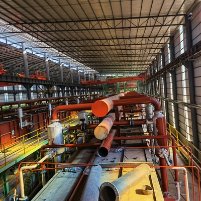 Ligne en acier fabricant de galvanisation d'immersion chaude de bande 0.5-1.5mm 400mm 70000TPY