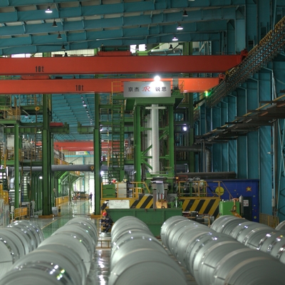 ligne de galvanisation laminée à froid par bobine de 0.3mm continue d'équipement