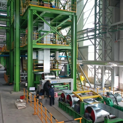 ligne 1250mm continue processus de galvanisation de 0.4-1.8mm pour l'industrie sidérurgique